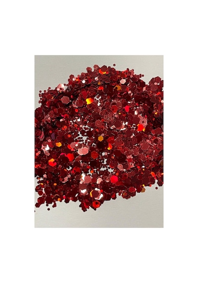 Kırmızı Glitter Pul