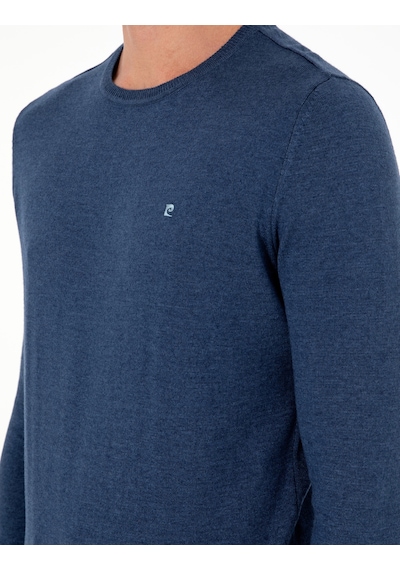 Pierre Cardin Erkek İndigo Melanj Kazak /triko 50296621-vr155 İndigo Melanj