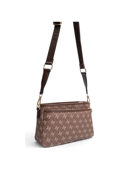 Silver & Polo Silver Polo Kahve - Kahve Monogram Kadın Çapraz Çanta Sp1184