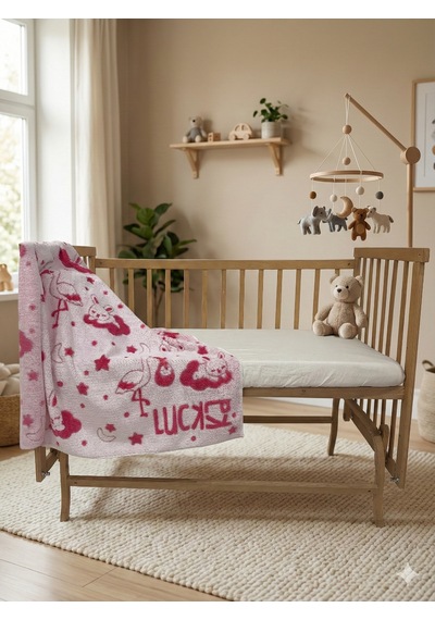 Bunny Peluş Bulut Bebek Battaniyesi - Zt600 Pembe