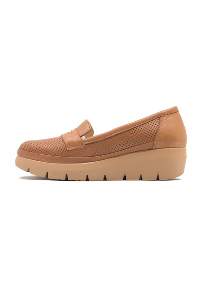 Greyder 59016 Zn Deri Dolgu Topuk Comfort Casual Kadın Ayakkabı Taba