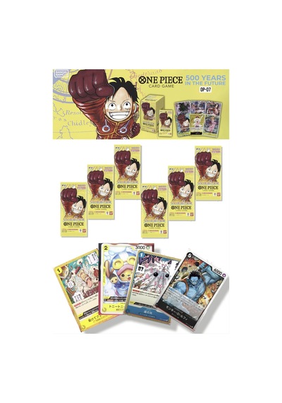 6 Paket One Piece Card Game Op07 500 Years Future Bandai Booster Japonca 36 Kart