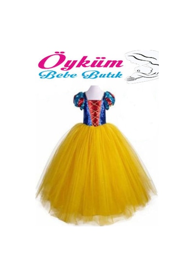 Öykünün Dünyası Pamuk Prenses Kostümü Sarı