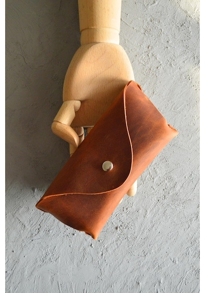 Oh Deer Leather Hakiki Crazy Deri Gözlük Kabı Diğer