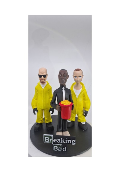 Breaking Bad Özel Tablalı 3 Lü Figür Set 20 Cm Walter White Jesse Pinkman Gustavo Fring