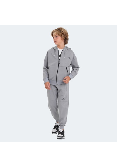 Slazenger LOCAL IN Unisex Çocuk Eşofman Takımı Taş Gri