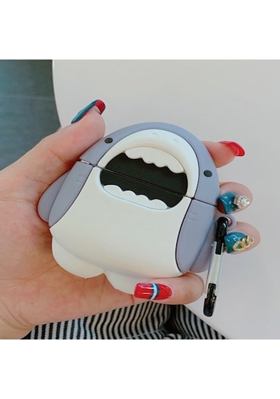 Microsonic Apple Uyumlu AirPods Pro 2.Nesil Kılıf Cartoon Figürlü Silikon Crtn-Fgr-Kpkblk