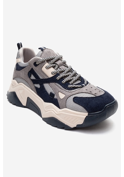 Luvishoes Lecce Lacivert Süet Multi Kadın Spor Ayakkabı Lacivert