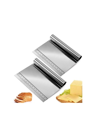 Lexroo Hamur Kesici Çelik,metal Hamur Sıyrıcı,pasta Sıyırma Aparatı,hamur Dilimleyici,pasta Ve Çok Renkli