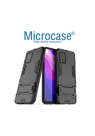 Xiaomi Mi 10 Lite Youth 5G Alfa Armor Standlı Perfect Koruma Kılıf