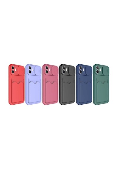 Zore İphone 12 Uyumlu Nvth Kartix Kılıf-koyu Yeşil
