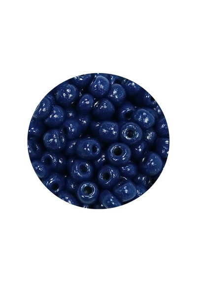 Dökme Cam Kum Boncuk Büyük Boy 6/0 4 Mm - 20 Gram - Koyu Mavi - Bnc078 Diğer
