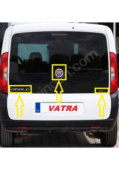 Doblo Combi 1.6 Multijet Maxi Easy 2017-2023 Doblo Ve Multijet Krom Bagaj Yazı Ve Arma Set