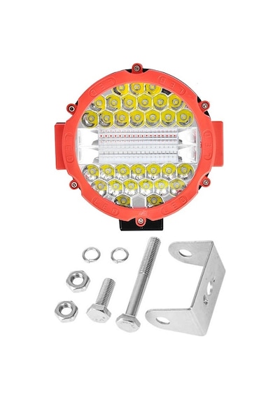 3 Modlu 3 Renk Kombo 51W Kırmızı Yuvarlak Off Road 12/24V Çalışma Tekne Lambası