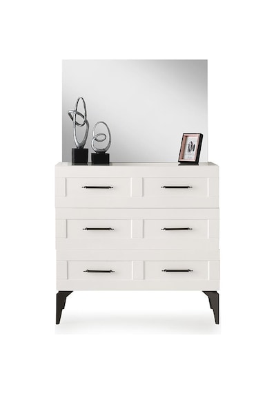 Çakıl Mdf 3 Çekmeceli Aynalı Şifonyer 90x43x84cm 001 Çakıl Mdf 3 Çekmeceli Aynalı Şifonyer 90x43x84cm 001