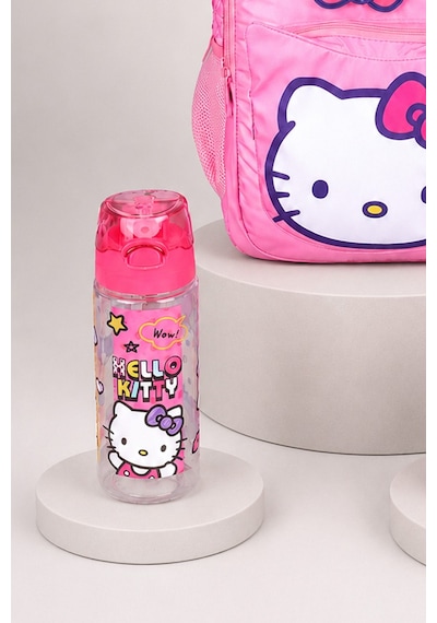 X Dekomus Lisanslı Hello Kitty Glitter Bow Collection Büyük Boy Okul Çantası,beslenme Kabı Ve Matara Seti Altın