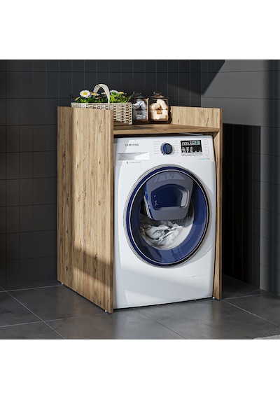 Çamaşır Kurutma Makinesi Dolabı Kapaksız Banyo Dolabı 65 Cm Atl Atlantik Çam Çamaşır Kurutma Makinesi Dolabı Kapaksız Banyo Dolabı 65 Cm Atl Atlantik Çam