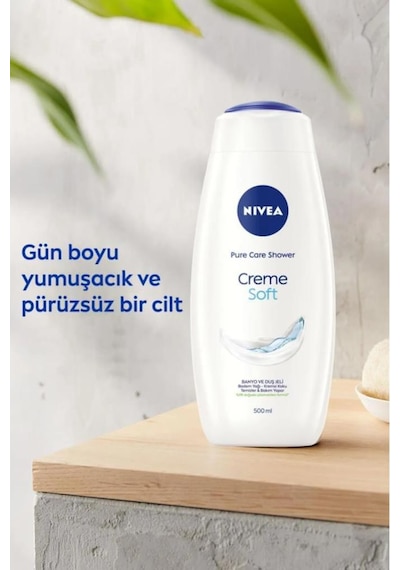 Nivea Creme Soft Kremsi Dokunuş Banyo ve Duş Jeli 500 ML