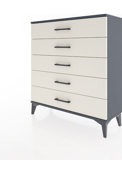 Arges Şifonyer 5 Çekmeceli 88x30x96 Antrasit-aytaşı Antrasit