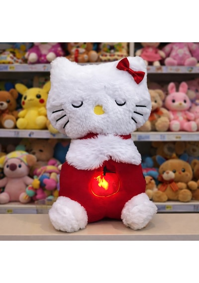 Hellokitty Peluş Oyuncak Uyku Arkadaşı Hello Kitty Nefes Alan Müzikli Çok Renkli