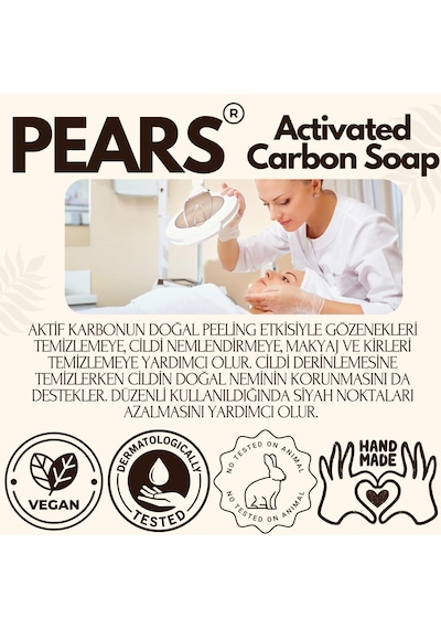 Pears Gliserinli Aktif Karbon Sabunu 120 G