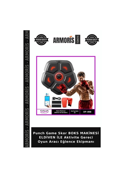 Punch Game Skor Boks Makinesi Eldiven İle Aktivite Gereci Oyun Aracı Eğlence Ekipmanı