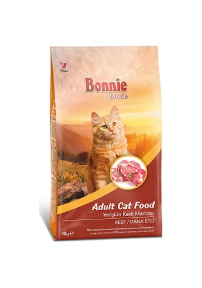 Bonnie Dana Etli Yetişkin Kedi Maması 10 KG + Konserve Mama