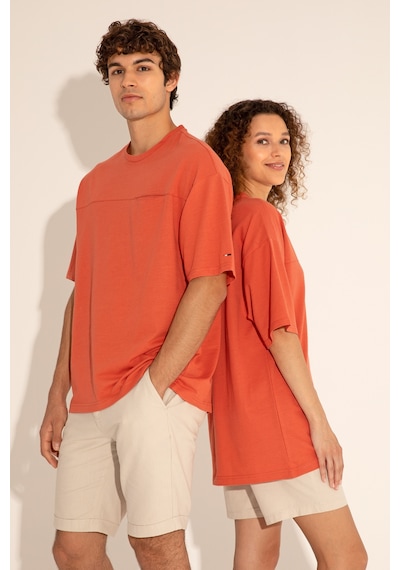 U.S. Polo Assn. Erkek Comfort Fit Bisiklet Yaka Pudra Tişört 50282236-VR042