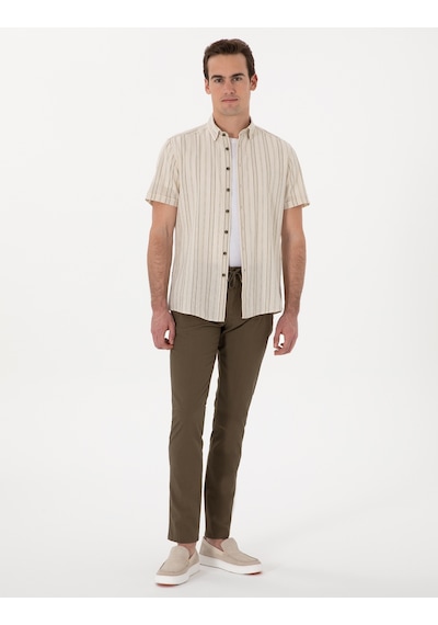 Pierre Cardin Erkek Haki Pantolon Kanvas-chino 50308086-vr027 Haki