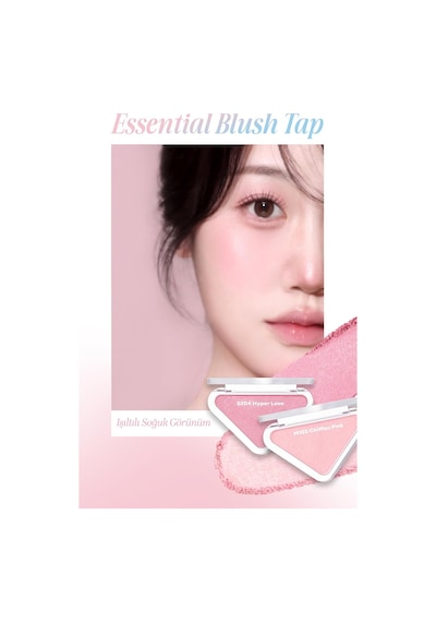 Katmanlanabilir Yumuşak Dokulu Işıltılı Bitiş Sunan Allık Essential Blush Tap S201 Coral Posy Çok Renkli