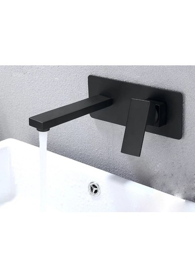 Banyo Lavabo Bataryası Ankastre Siyah