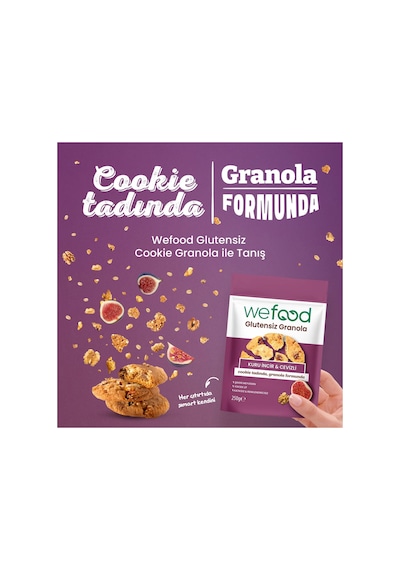 Glutensiz Granola Kuru İncir & Cevizli 250 Gr