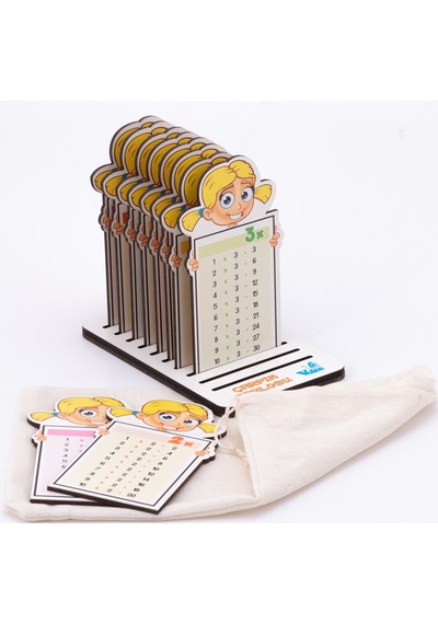 Çarpım Tablosu Öğreniyorum Seti Ahşap Eğitici Öğretici Matematik