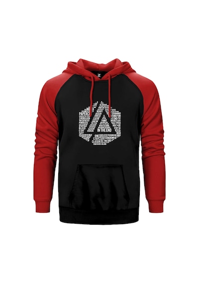 Linkin Park Sleeveless Kırmızı Renk Reglan Kol Kapşonlu Sweatshirt Kırmızı