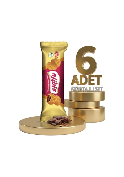 Afia Afibis Kakao Krema Dolgulu Bisküvi 6x75 Gr
