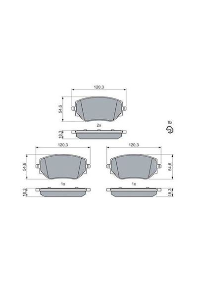 Dacia Sandero 1.0tce 100 2021-2026 Bosch Ön Balata Netpar26188 H4d
