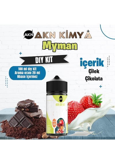 One Hit Wonder Myman Dıy Kit Çilek Çikolata Gıda Aroması %20 Oranda Aroma İçerir Hazır Değildir 100 Ml