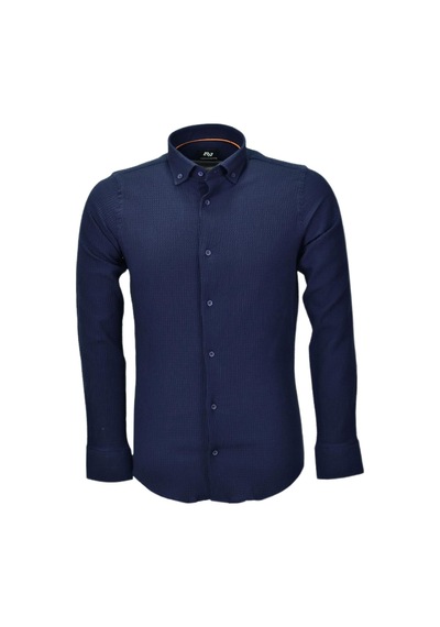 Erkek Silim Fit Spor Gofre Uzun Kol Gömlek Bgl-st03898 001