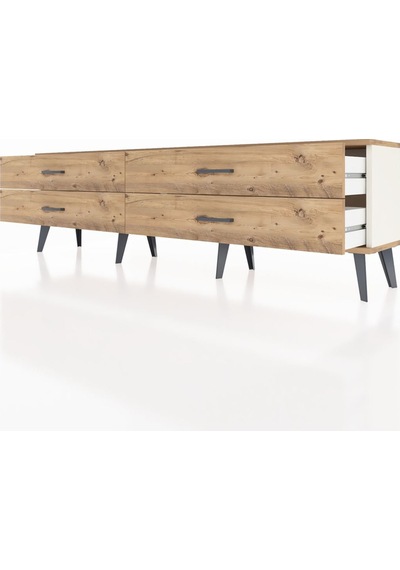 Arges Tv Ünitesi 4 Çekmeceli 176x30x51 Aytaşı-çam/çam Atlas Çam/atlas Çam Arges Tv Ünitesi 4 Çekmeceli 176x30x51 Aytaşı-çam/çam Atlas Çam/atlas Çam