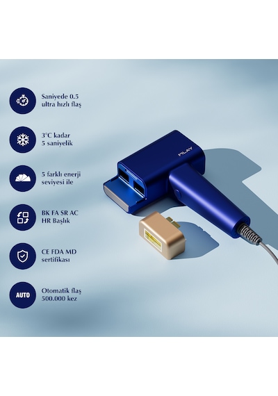 Mavi Yeni Seri Mlay T16 1 Milyon Atım Standart Versiyon Epilasyon Cihazıcihazı Hr