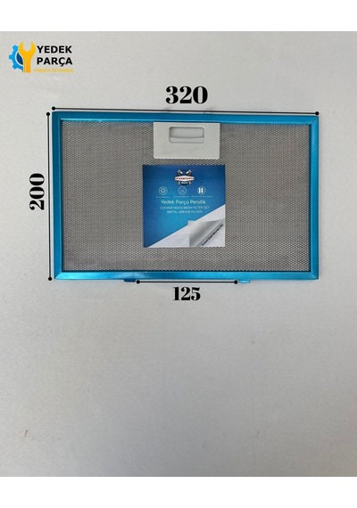 Silverline Uyumlu Davlumbaz 32x20 Cm Arka Ara 12,5 Aspiratör Filtresi