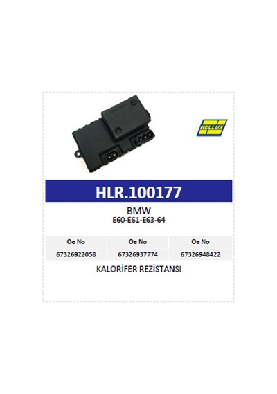 Kalorifer Rezistansı E60-e65-e66