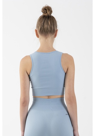Maraton Active Slimfit Kadın Atlet Yaka Kolsuz Training Sislimavi Bra 813034-Sislimavi