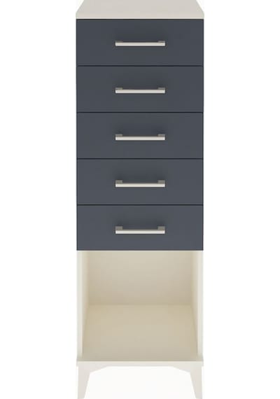 Arges Dolap 5 Çekmeceli 44x30x134 Aytaşı-antrasit Aytaşı
