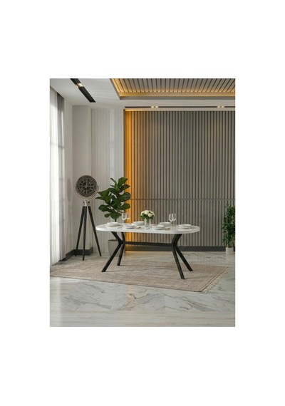 Zae Mdf Yemek Masası 90x170 Cm Beyaz Beyaz Zae Mdf Yemek Masası 90x170 Cm Beyaz Beyaz