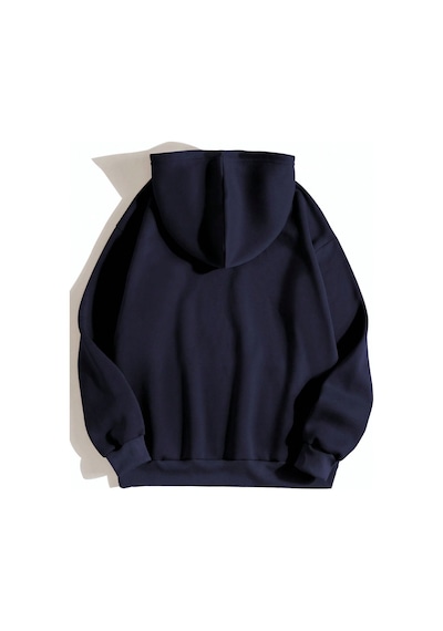 Uyguntarz Unisex Los Angles Baskılı Sweatshirt Lacivert