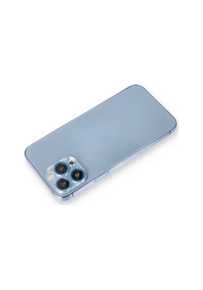 Newface Apple İphone 12 Pro Max Shine Kamera Lens Koruma Cam - Mavi