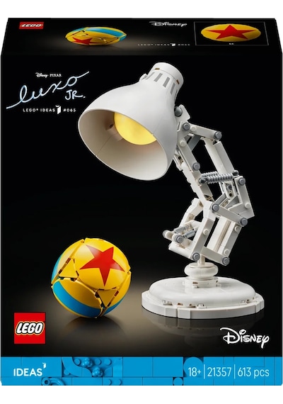 LEGO® Ideas | Disney Pixar Luxo Jr. 21357 - Yetişkinler için Koleksiyonluk Sergileme Modeli Yapım Seti (613 Parça)