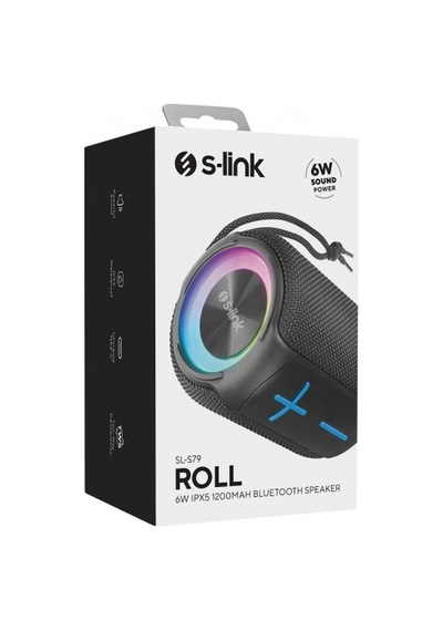 S-lınk Sl-s79 Roll, Gri, 6w, Usb, Tf Kart, Type-c, 1200mah Batary