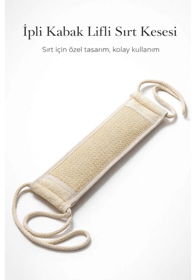 Kabak Lifli İpli Kemer Uzun Sırt Kesesi